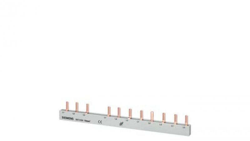 Szyna łączeniowa 3P 10mm2 sztyftowa 11 modułowa 5ST3624 /10szt./