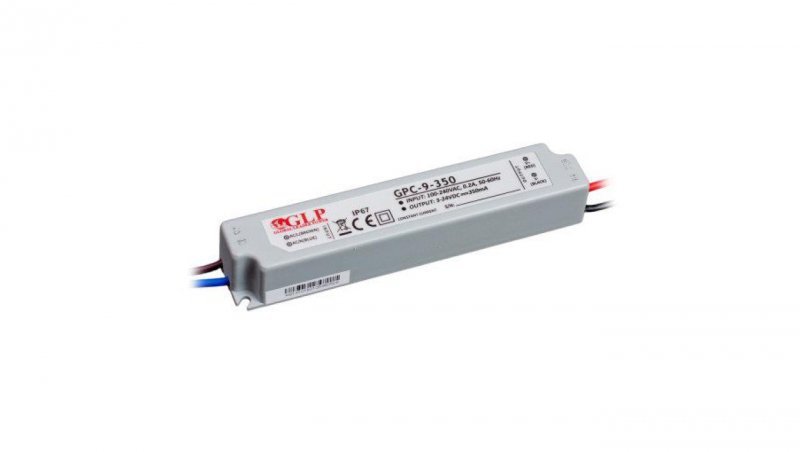 Zasilacz GPC-9-350 3-24V 350mA 8,4W stałoprądowy ip67
