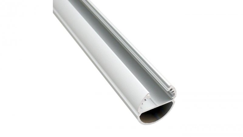 Profil led Oval 2m anodowany (drążek na wieszaki do szaf z możliwością zamontowania taśmy led) 92030020