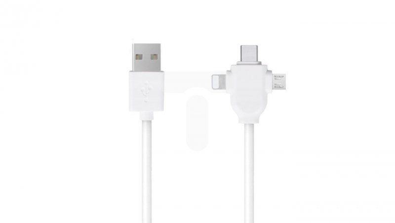 Kabel USB 3w1 microUSB/Lightnig/USB-C LB0112 LIBOX