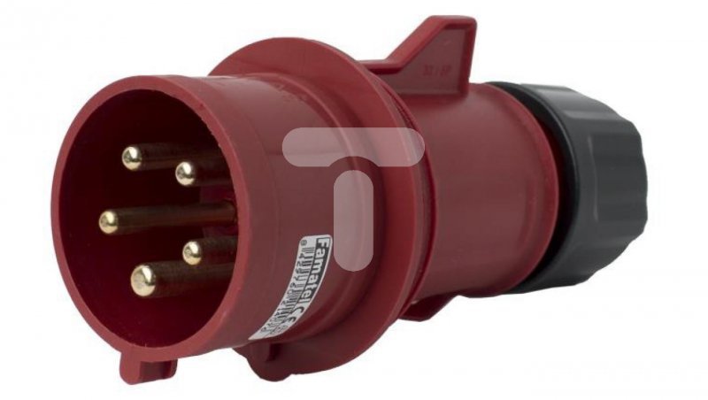 Wtyczka przenośna 32A 5P 400V czerwona IP44 SpeedPRO 13303