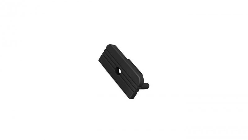 Zaślepka do profil Surface10 czarna GEN2 z otworem - 1szt