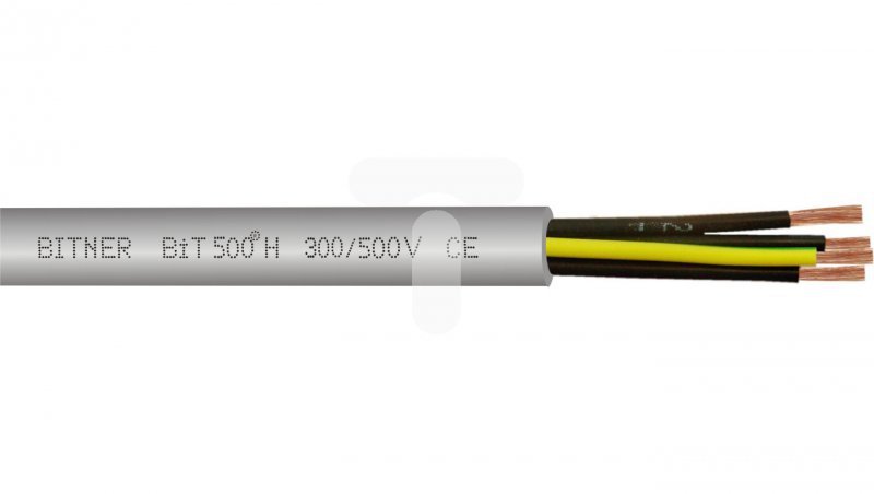 Przewód sterowniczy bezhalogenowy BiT 500-H 4G0,75 300/500V H50029 /bębnowy/