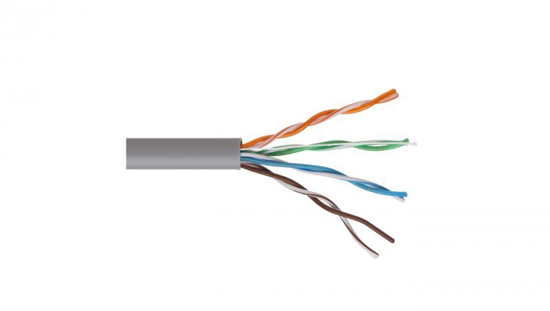Kabel skrętka UTP Cat 5e 4*2*50 CCA 50m Maclean MCTV-578 RJ45 MCTV-578