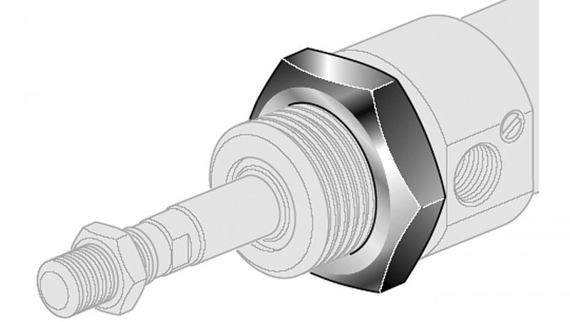 Nakrętka montażowa 20/25, M 22x1,5 , DM 20/25