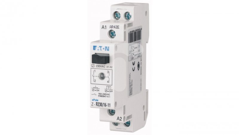 Przekaźnik instalacyjny 16A 2Z 230V AC z diodą LED Z-R230/16-20 ICS-R16A230B200