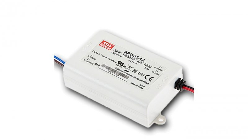 Zasilacz led Mean Well APV-35-12 35W ip20 12VDC 3A
