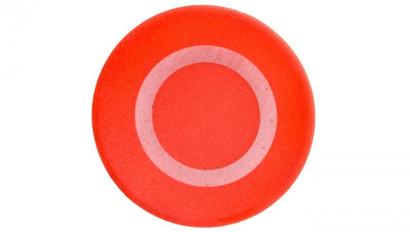 Wkładka przycisku 22mm płaska czerwona z symbolem STOP 0 M22-XD-R-X0 218153