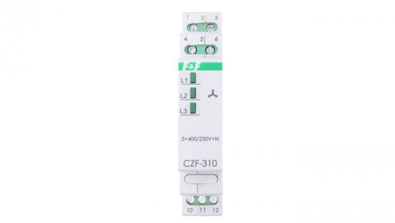 Przekaźnik zaniku i asymetrii faz 10A 1P 4sek 55V CZF-310