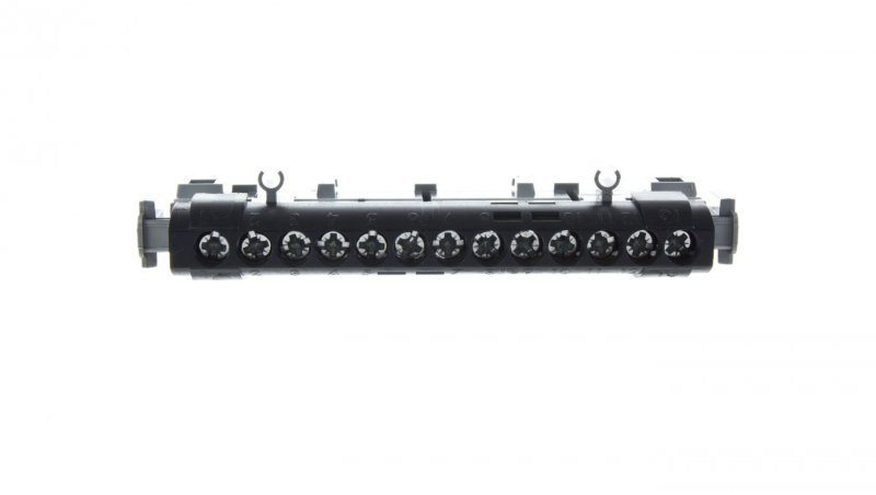 Listwa przyłączowa 13-otworów czarna IP2x C13 1x6-25+12x1,5-16mm2 004854