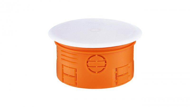 Puszka podtynkowa 80mm z pokrywą pomarańczowa Z 80KF 33073008 /30szt./