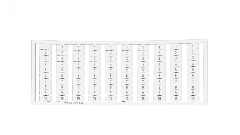 Ramka z oznacznikami 10x 1-10 209-602 /5szt./