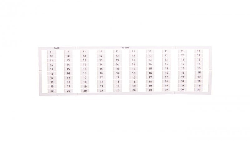 Oznaczniki WMB 10x 11-20 793-5603 /5szt./