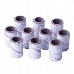 Kapturki ścierne przelotowe do manicure i pedicure białe gradacja 150 10szt