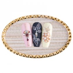 Podkładka ramka ekspozytor do zdjęć i prezentacji tipsów CG-15 złota 47 x 75 mm