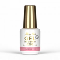 Żel do paznokci w butelce z pędzelkiem Gel in Bottle Molly Nails Pro Salon Faded Pink HEMA/Di-HEMA Free 15g
