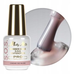 Baza Kauczukowa MOLLYNAILS 15g S.O.S. Antidotum Pro Salon Creme de Nude