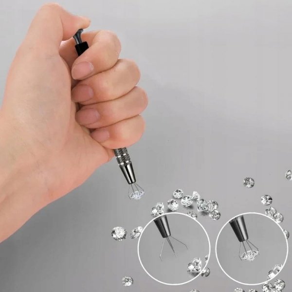 Uchwyt Do Gąbek Do Ombre Chwytak Do Zdobień Nakładania Gąbeczką Czarny