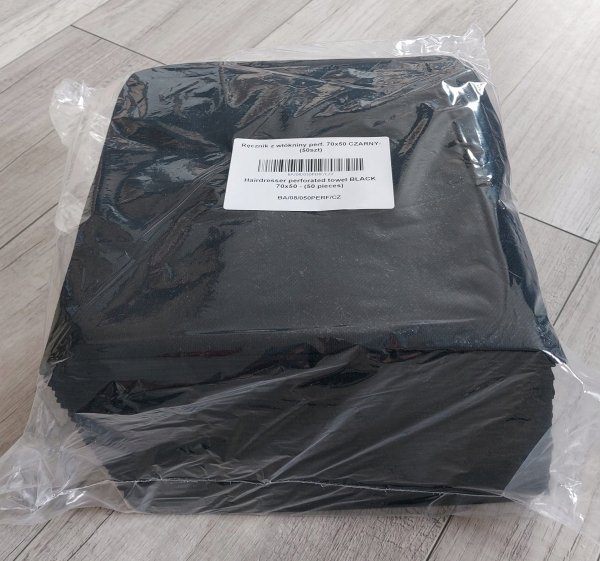 Ręczniki jednorazowe z włókniny Eko-Higiena 50 szt. czarne