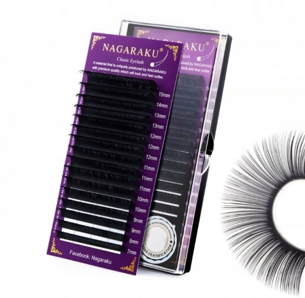 Rzęsy Nagaraku Mink B 0,1 mm 11 mm 16 pasków