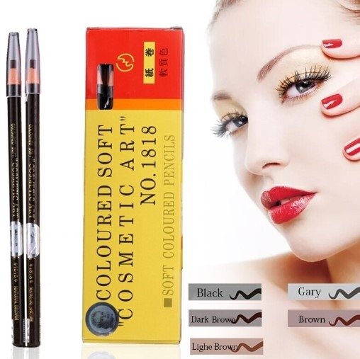 Kredka do makijażu permanentnego brwi Cosmetic art 1818-09, ciemny brąz