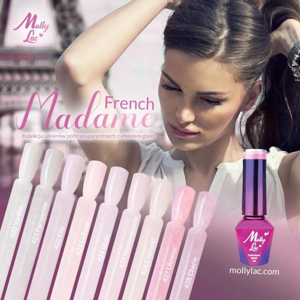 MOLLY LAC LAKIER HYBRYDOWY 10ML MADAME Nr 421