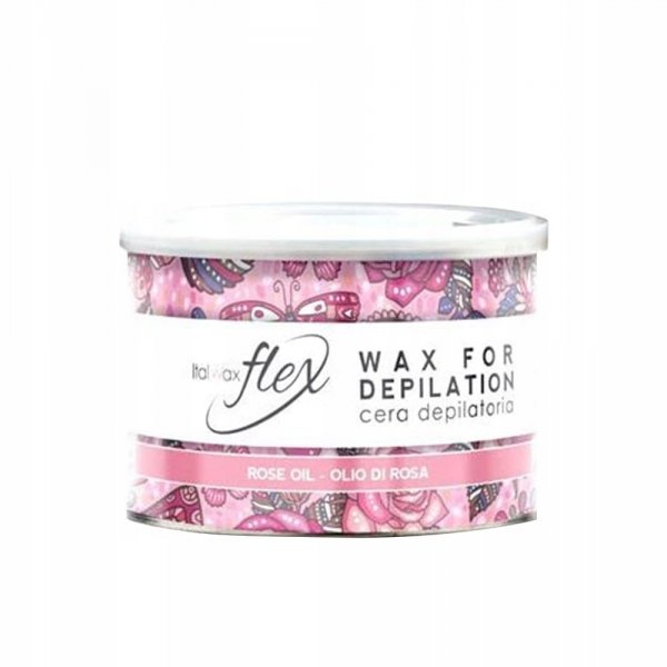 Italwax Flex Rose Oil wosk w puszce depilacj 400ml