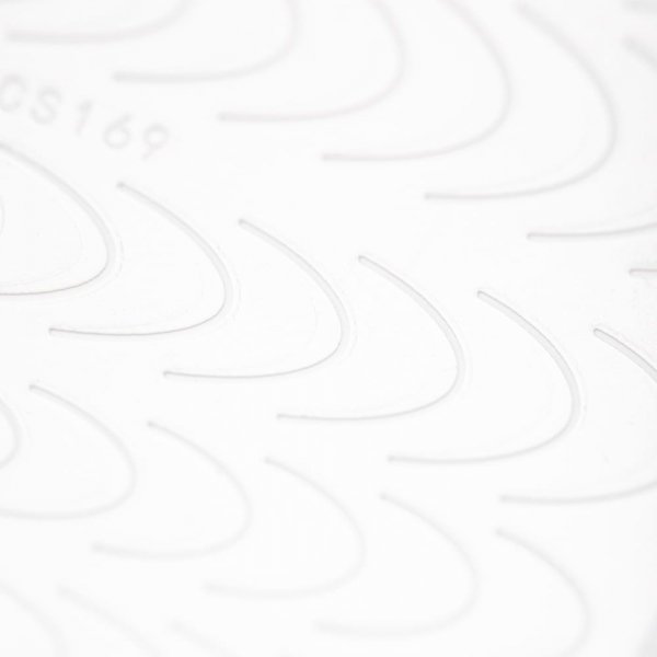 Naklejki samoprzylepne na paznokcie linia uśmiechu 48szt white STZ-CS169