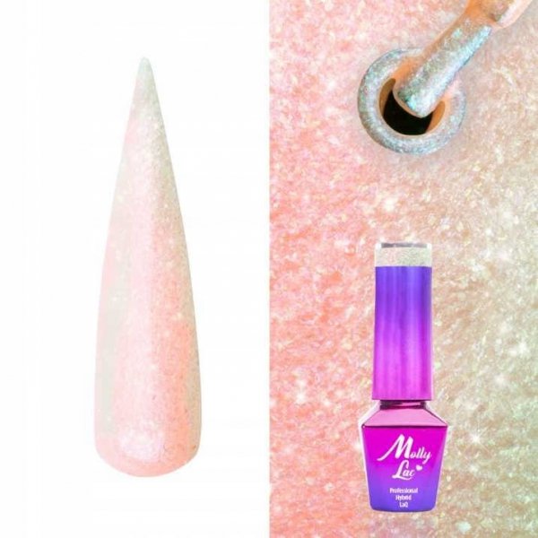 Lakier hybrydowy MollyLac Mermaid Whispers Energising 5 ml Nr 596