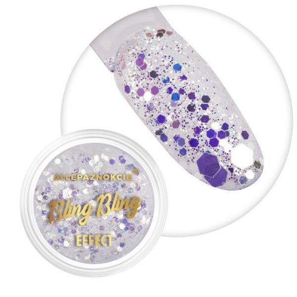 Pyłek do paznokci Bling Bling Effect Allepaznokcie 1 g Nr 02