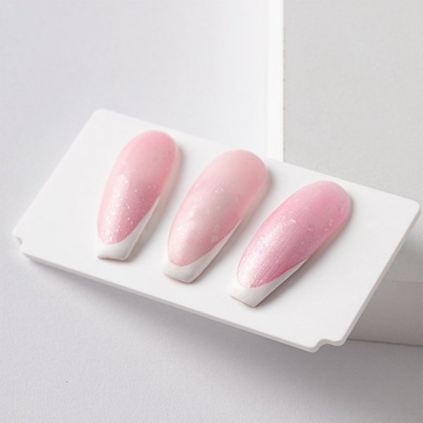 2+1gratis Lakier hybrydowy MollyLac Sparkling French Shining princess HEMA/Di-HEMA Free 10g Nr 702