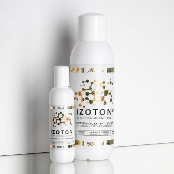 Izoton by Monika Mielniczuk Molly Nails profesjonalny płyn pomocniczy dehydratacja adhezja manicure inhibicja acrylo-gel 500ml