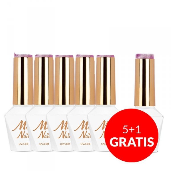 Lakier hybrydowy Molly Nails Neon Flashy Cat Eye HEMA Free 8g Nr 174