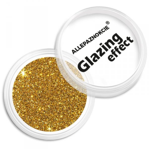 Pyłek do paznokci Glazing effect Allepaznokcie słoiczek 2,5g Gold 2