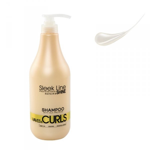 Szampon do włosów kręconych Stapiz Sleek Line Waves&amp;Curls 1000ml