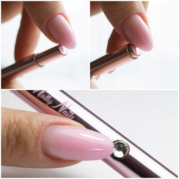 Pędzelek Do Zdobień MOLLYNAILS Automatyczny Wysuwany Thin Oval Pro dł.7,5mm