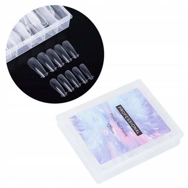 Górne formy do budowy paznokci ballerina 120 szt