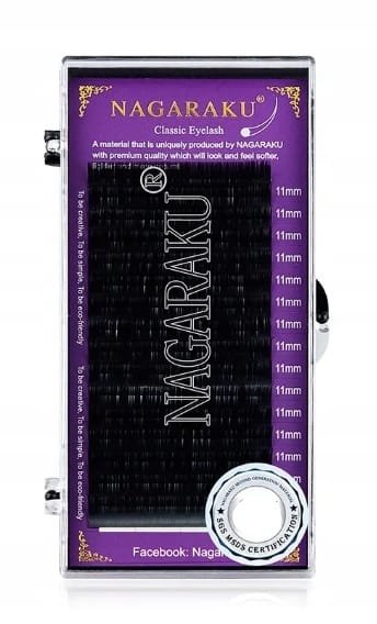 NAGARAKU Rzęsy SINGLE CLASSIC II GENERATION CZARNE D 0,05 15mm