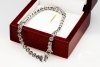 Bransoleta Srebro rodowane Markazyty BDM3236