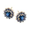 Kolczyki Złoto Topaz London Blue KZD5821