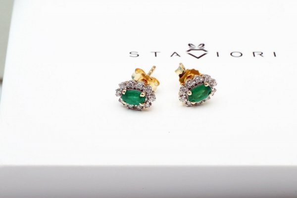 Kolczyki Złoto Diament KXD0757