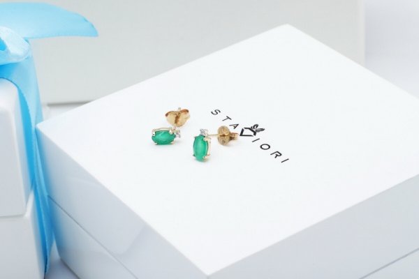 Kolczyki Złoto Diament KZD2297