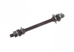 Oś piasty przedniej kompletna MTB QUANDO CR-MO 140mm