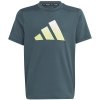 Koszulka adidas TI Tee Jr IJ6416 zielony 140 cm