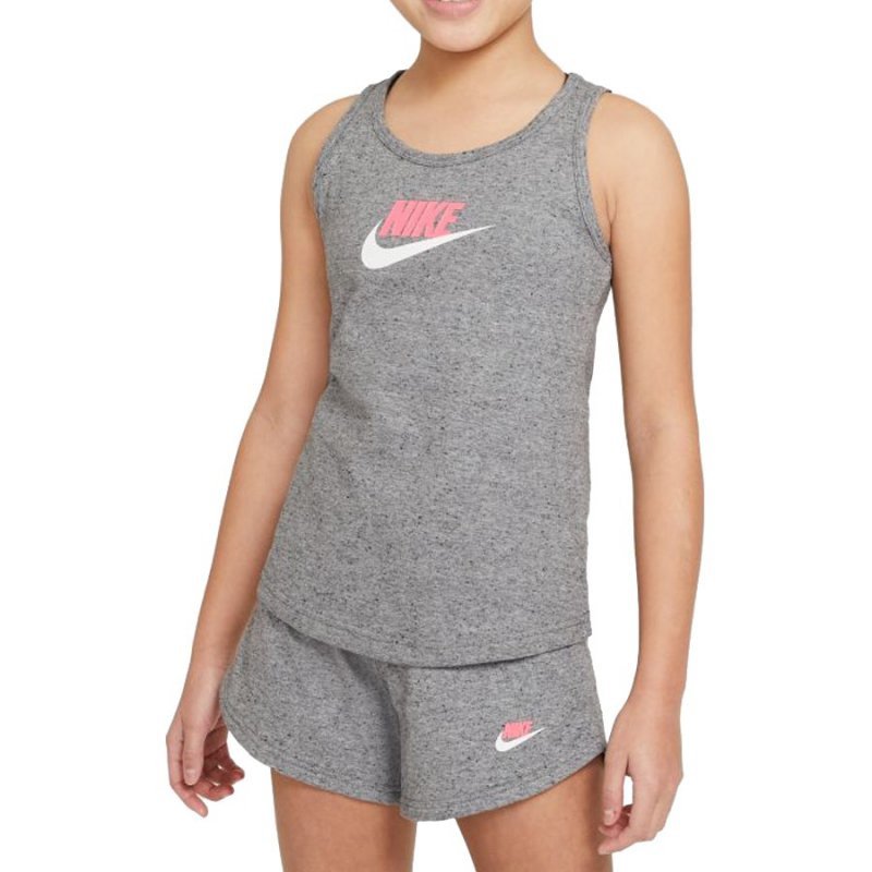 Koszulka Nike Sportswear Big Kids' (Girls') Jersey Tank DA1386 091 szary XL