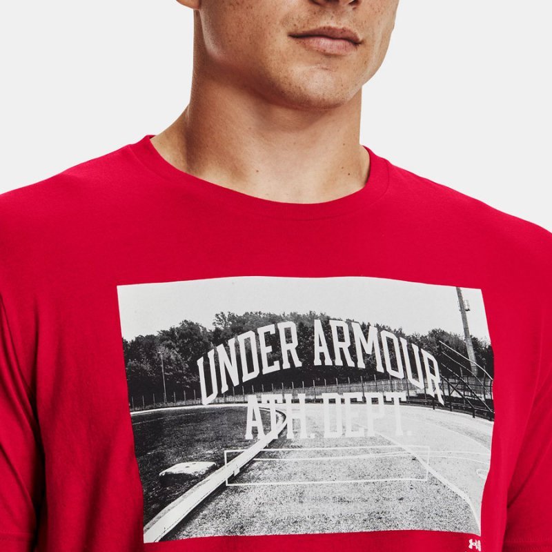 Koszulka Under Armour Athletic Dept SS 1370514 600 czerwony L
