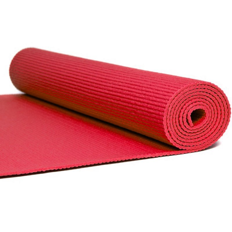 Mata Yoga PVC 173x61x0,4 cm S825740 czerwony 173x61cm