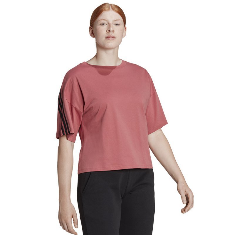 Koszulka adidas FI 3 Stripes Tee HK0494 czerwony XS