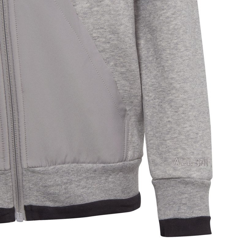 Bluza adidas Fleece Full-Zip Hoody Jr IC5008 szary 164 cm