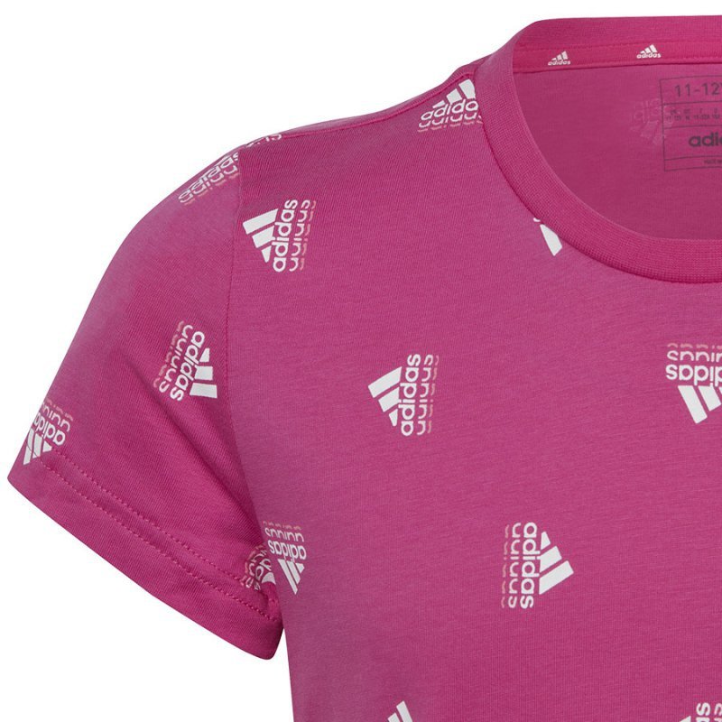 Koszulka adidas BLUV Tee girls IB8920 różowy 152 cm